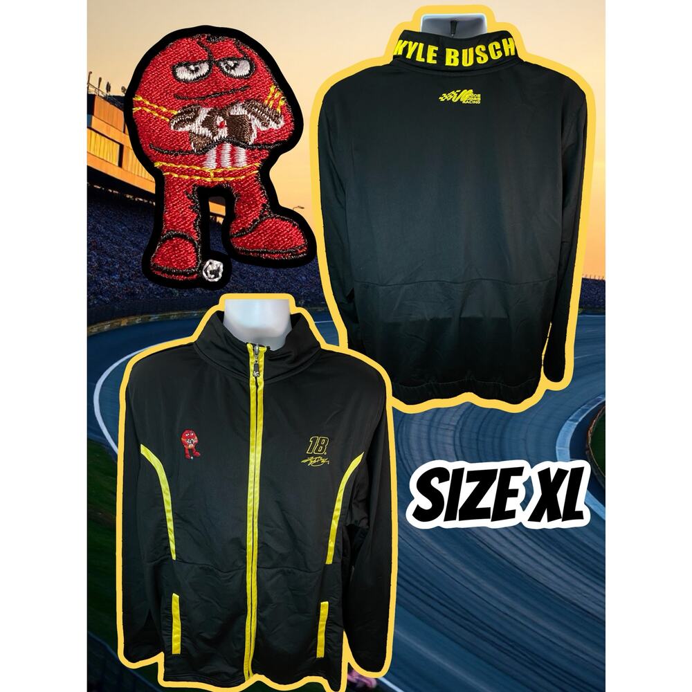 Kyle Busch 18 Nascar Chase Authentic Full Zip Track Jacket Size XL